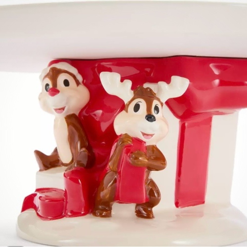 Disney Store Chip 'n' Dale Cake Stand - Red and White NEW - Picture 3 of 4